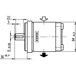 Pavarų siurblys AZPF-11-008RAB01MB Bosch Rexroth 0510425044