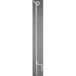 Pigtail Steel Post baltas 44456