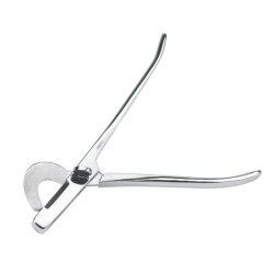Kastracinės žnyplės nerūdijančios, tiesios žnyplės, 19 cm 22102