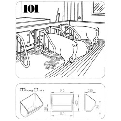 Lovas paršavedėms 18 L 1620100206