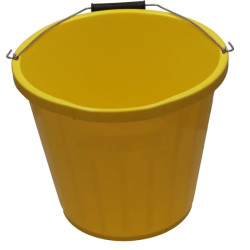 Kibiras 13,6l, Plastikinis, geltonas TO6200