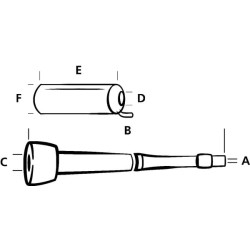Pieno įdėklas, 8 mm 602001FA
