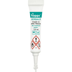HAPPS Herbal - vabzdžius atbaidantys lašai vidutinio dydžio šunims, 10-20 kg 15941613