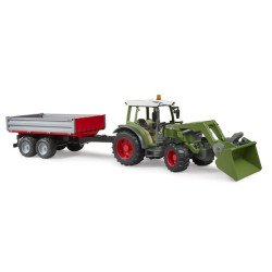 Fendt Vario 211 su priekiniu krautuvu ir savivarčiu priekaba U02182