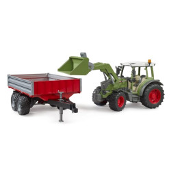 Fendt Vario 211 su priekiniu krautuvu ir savivarčiu priekaba U02182