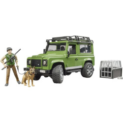 Universalas Land Rover Defender su miškininku ir šunimi U02587