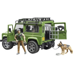 Universalas Land Rover Defender su miškininku ir šunimi U02587