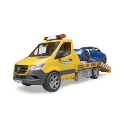 MB Sprinter transporteris su šviesos + garso moduliu ir BRUDER Roadster U02675