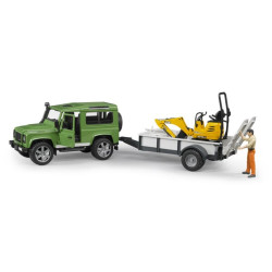 Land Rover su priekaba + ekskavatorius U02593