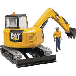 CAT mini ekskavatorius + darbininkas U02466
