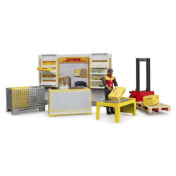 DHL parduotuvė su rankiniu padėklų vežimėliu, bworld U62251