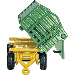 John Deere + krautuvas ir priekaba S01843