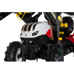Pedalinis traktorius, Steyr 6300 TERRUS CVT su priekiniu krautuvu ir pneumatiniais ratais R730025X
