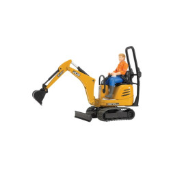 JCB mikroekskavatorius su darbuotoju U62002