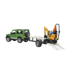 Land Rover su priekaba + ekskavatorius U02593