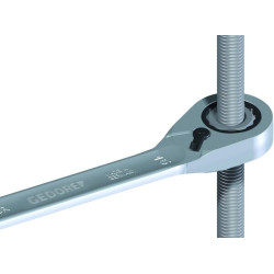 Kombinuotas terkšlinis raktas 10 mm, Gedore SL7UR10