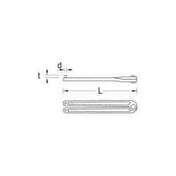 Stabdžių plokščių raktas 8 mm SL448