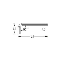Ilgas šešiakampis raktas 7/32" SL42EL732AF