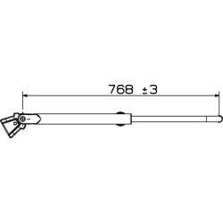 Case - IH CX50 7260002A TeleskoKaištisė rankena Rh