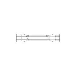 Dėžutės formos raktas 24x27 mm, Gedore SL6262427