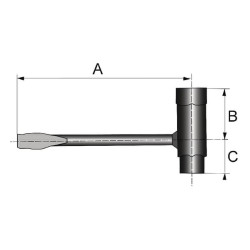 Uždegimo žvakių raktas 13/19 mm FGP015167