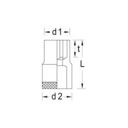 Lizdas, 3/8" E12 DPTX30E12
