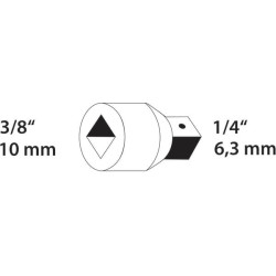 Reduktorius nuo 3/8"f iki 1/4"m DP3020V