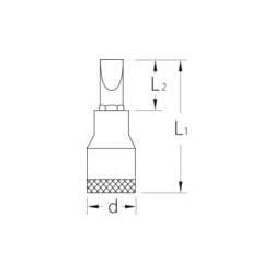 Sraigtinis antgalis 1/2"- 12x2 DPIS19122