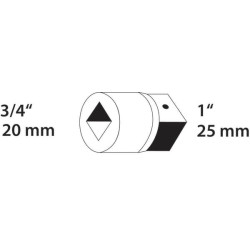 Adapteris 3/4"-1" DP3221V