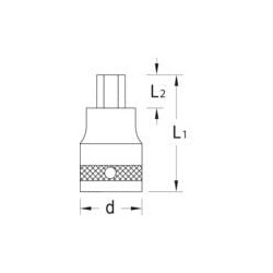 Atsuktuvo antgalis 1 colio 17 DPIN2117