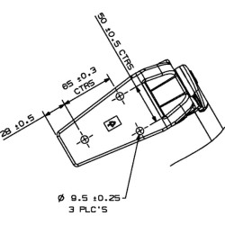 Case - IH CX60 7260002A TeleskoKaištisė rankena Rh
