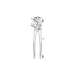 Vamzdžių laikiklio replės 240 mm TA914240