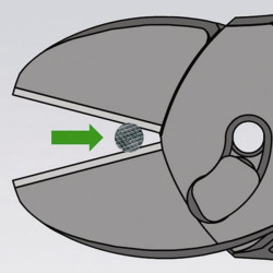 Šoninės pjovimo galvutės „twinForce“, Knipex TA7372180