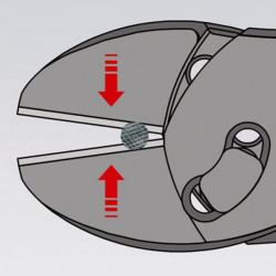 Šoninės pjovimo galvutės „twinForce“, Knipex TA7372180