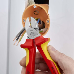 Šoninės replės VDE 160 mm Knipex TA7006160