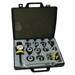 Radiatorių testeris su adapteriais BT415