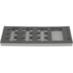 Putplasčio įdėklas šešiakampių 1/2" galvučių rinkiniui, 9 vnt. TT850504