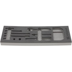 Putplasčio įdėklas terkšlei ir priedams 1/4" 41 vnt. TT850102