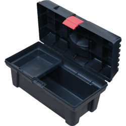 Įrankių dėžė 226x415x200mm, juoda polipropileno, Stuff Optimo B, Patrol Group 1848102160