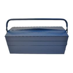 Įrankių dėžė 195x530x200mm, mėlyno metalo, 5 skyriai, Wesma HG205S