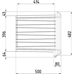Įrankių dėžė 500x685x500 mm, 109 l talpa, juodas plastikas, ARKA by Daken DK81005