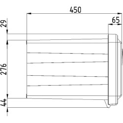Įrankių dėžė 350x750x450 mm, 74,5 l talpa, juodas plastikas, Just 81106, Daken DK81106