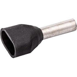Kabelio galo dangtelis, juodas, 1,5 mm² (100 vnt.) LA9735CKR