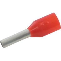 Kabelio galo dangtelis, raudonas, 1 mm² (100 vnt.) LA9530CKR