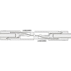 Kištukas 350A raudonas LASB350RED