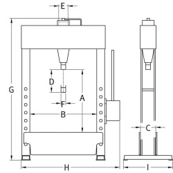 Dirbtuvių presas 20t FP20COM