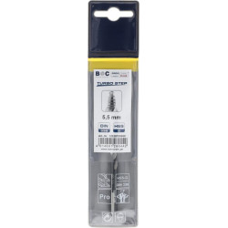 Grąžtas 5,5 mm HSS-DIN 338-G TURBO STEP 12020700550