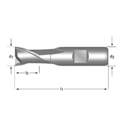 Frezavimo staklės, tipas C110 HSCo 12,00 mm C110120