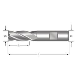 Frezavimo antgalis C247 HSS-E 12,0 mm C247120