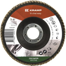 Cirkonio plokštelinis diskas 125 mm, 40 grūdėtumo, 125ZIK40KR